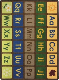 Joy Carpets Kid Essentials Any Day Alphabet Earthtone